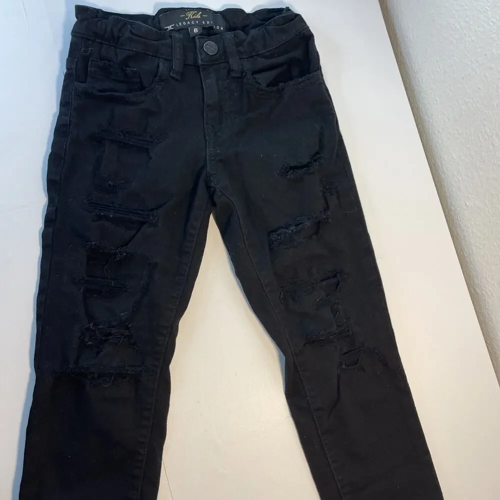 Boys Size 6 Clothing Lot 5 Pairs Jeans Pants Distressed Denim Jordan Craig